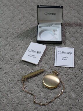 NEW Colibri Of London Pocket Watch & Knife Timepieces W/ Papers & Box